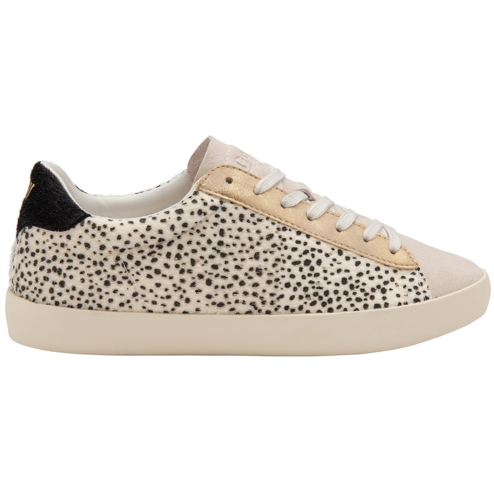 Anthropologie Gola Classics Women's Nova Oasis Sneakers leopard gold gray suede - Picture 2 of 10